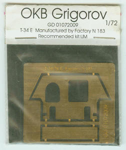 OKB Grigorov GD 72009 - Additional Armor for T-34/76 (PE 1/72) - 2824098726