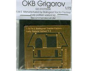 OKB Grigorov GD 72008 - Dodatkowy pancerz T-34/76 (PE 1/72) - 2824098828