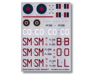 Techmod 72015 - B-25C Mitchell II (kalkomania 1/72) - 2824099263