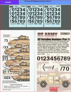 Echelon D356021 US Army OIF Battalion Numbers (Part 1) 1/35 - 2824099805