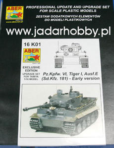 Aber 16K01 - Pz.Kpfw. VI, Tiger I, Ausf.E (1/16) - 2824100381