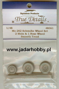 True Details 48061 Me-262 Schwalbe Wheel Set, Smooth Tread (1/48) - 2824100956