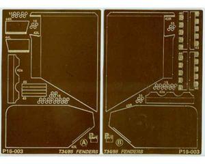 Part P16003 T-34/85 fenders (1:16) - 2824101113