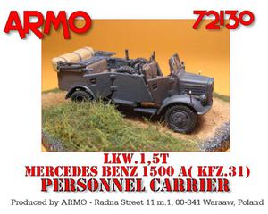 Armo 72130 - Mercedes 1500 Personnel Carrier (1/72) - 2824101804