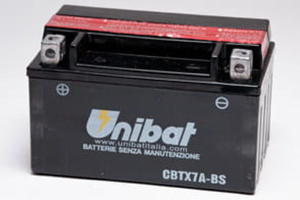 AKUMULATOR YAMAHA XC125TRB,YJ125T VINO 125,Zuma 125 UNIBAT CBTX7A-BS 6Ah 90A 12V - 2833365293