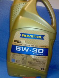 olej RAVENOL 5W-30 FEL 5W30 FEL 5l API SN API SM API CF ACEA A5/B5 ,C2 - 2833369377