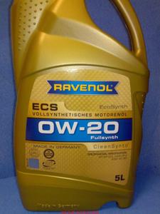 olej Ravenol 0W20 0W-20 ECS 5l API SM API SN ILSAC GF-4 ILSAC GF-5 - 2833369399