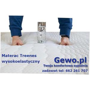 Materac do spania Treenes Gold 20 - 130x200 ortopedyczny piankowy wysokoelastyczny ortopedyczny +...