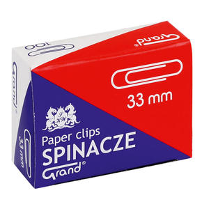 Spinacz biurowy do papieru R-33 metalowy Grand - 2858922006