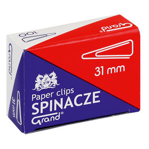 Spinacz biurowy do papieru trjktny 31 metalowy Grand - 2858922011