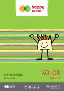 Blok techniczny A3 170g 10k kolor Happy-Color - 2858922072