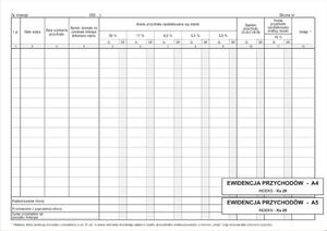 Ewidencja przychodw A4 Hetman - 2858922091