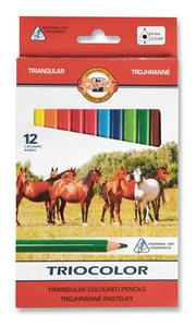 Kredki 12 kolorw 9mm tricolor Koh-i-noor - 2858922404