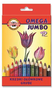 Kredki owkowe 12 kolorw jumbo Koh-i-noor - 2858922407