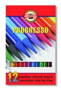 Kredki Progresso 12 kolorw pastelowe Koh-i-noor - 2858922436