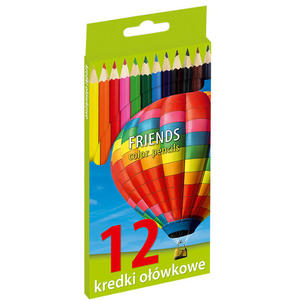 Kredki owkowe 12 kolorw Friends - 2858922545