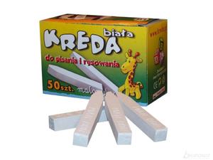 Kreda do tablicy szkolna 50 lasek biaa B1 - 2858922662