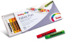Pastele do tkanin 15 kolorw Pentel - 2858922910