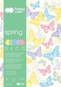 Blok Deco A4 170g 20 kartek Spring wiosenne kolory - 2858923716