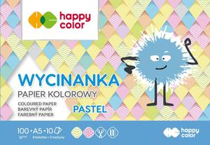 Wycinanka A5 pastelowa 10 arkuszy 100g Happy Color - 2858923720