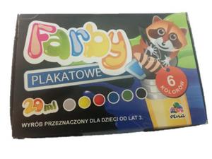 Farby plakatowe 6 kolor 20ml vena - 2858923953