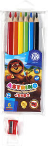 Kredki owkowe 6 kolorw Jumbo Astrino - 2858924054