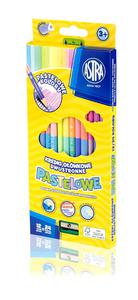 Kredki owkowe pastelowe dwustronne trjktne Astra 12/24 kolorw - 2858924060