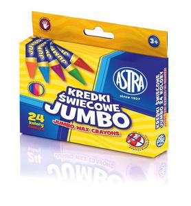 Kredki woskowe grube Jumbo Astra 24 kolory - 2858924066
