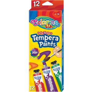 Farby tempera Colorino 12 kolorw 12ml w tubie - 2858924195