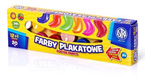 Farby plakatowe Astra 12+1 kolor 20ml - 2858921153