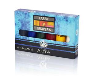 Farby tempery 6 kolorw 20ml Astra - 2858921158