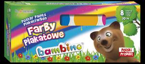 Farby plakatowe 8 kolorw 20ml Bambino - 2858921267