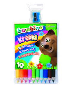 Kredki 10 kolorw Bambino w oprawie drewnianej - 2858921279
