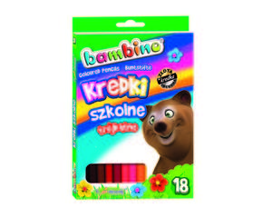 Kredki owkowe 18 kolorw Bambino - 2858921289