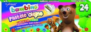 Pastele olejne 24 kolor Bambino - 2858921309