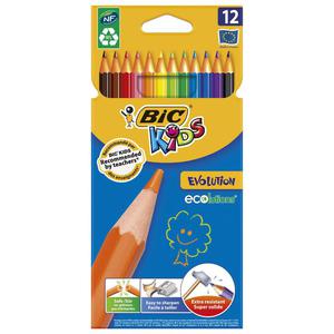 Kredki owkowe Bic 12 kolorw evolution - 2858921364