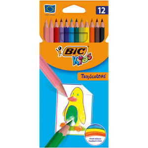 Kredki owkowe Bic 12 kolorw tropicolors pd12 - 2858921366