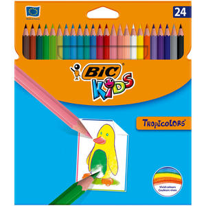 Kredki owkowe Bic 24 kolor tropicolors - 2858921369