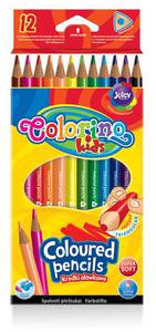 Kredki owkowe 12 kolorw trjktne Colorino - 2858921507