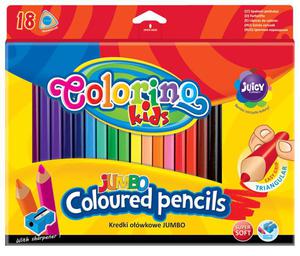 Kredki owkowe 18 kolor trjktne jumbo Colorino - 2858921513
