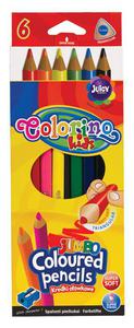 Kredki owkowe 6 kolor jumbo z temperwk Colorino - 2858921519