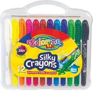 Kredki woskowe 12 kolorw elowe wykrcane Colorino - 2858921522