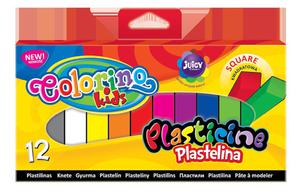 Plastelina 12 kolorw kwadratowa Colorino - 2858921528