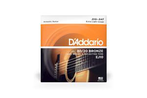 D'ADDARIO struny do gitary akustycznej EJ10 10-47 - 1745881266