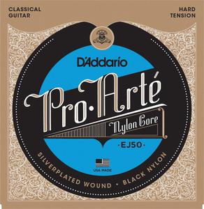 D'ADDARIO struny Pro Arte black nylon, silverplated wound, EJ50 - 1745881285