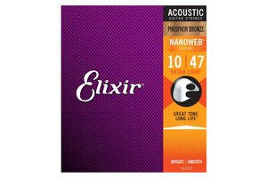 ELIXIR struny do gitary akustycznej, elektroakustycznej Nanoweb 12-53   11052 - 1745880931