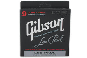 GIBSON struny do gitary elektrycznej Les Paul .009"- .042"