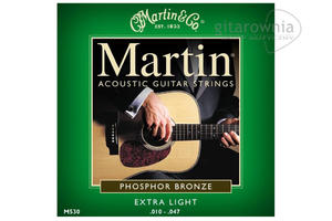 MARTIN struny do gitary akustycznej .010"-.047" Phosphor Bronze M530 - 1745881683
