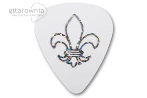 D'ANDREA kostka gitarowa Christian Symbols - lilia (White, Thin) - 1745882091