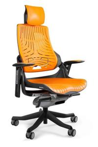 Fotel gabinetowy ergonomiczny WAU czarny elastomer TPE - Mango - 2860501285